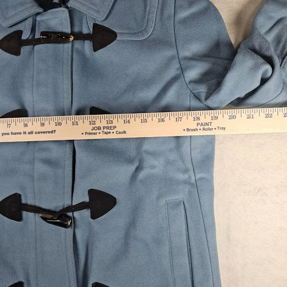 Gap Light Blue Wool Blend Toggle Peacoat Size Medium - Picture 6 of 6